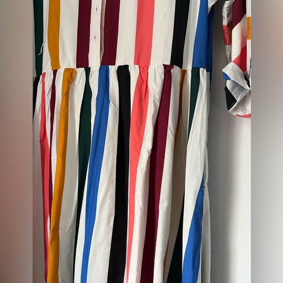 SARA NAVON STRIPPED MAXI DRESS;NEVER WORN; NEW WITH NO TAGS; SIZE L - Picture 2 of 3